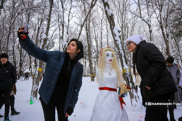 جشنواره آدم برفی در شهرستان اهر