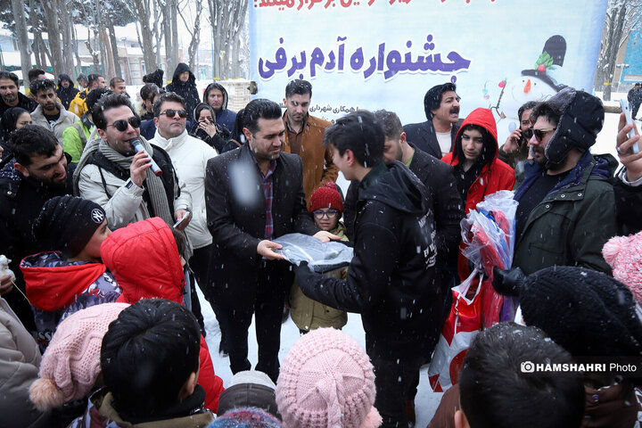 جشنواره آدم برفی در شهرستان اهر