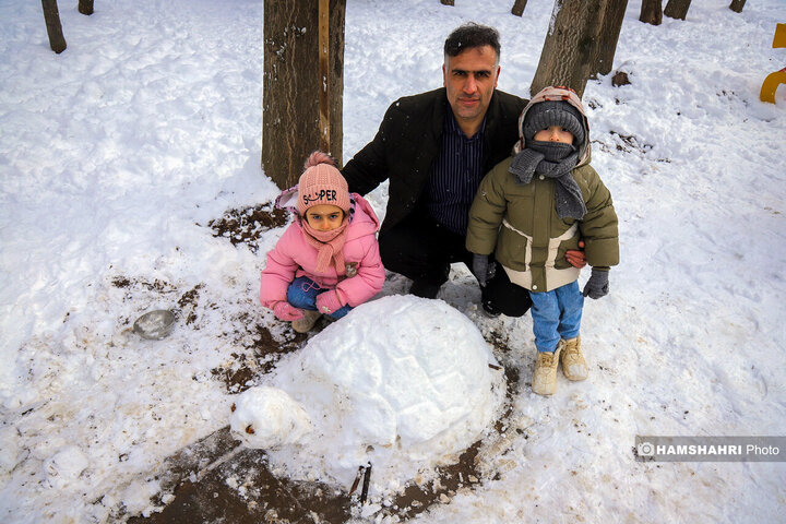 جشنواره آدم برفی در شهرستان اهر