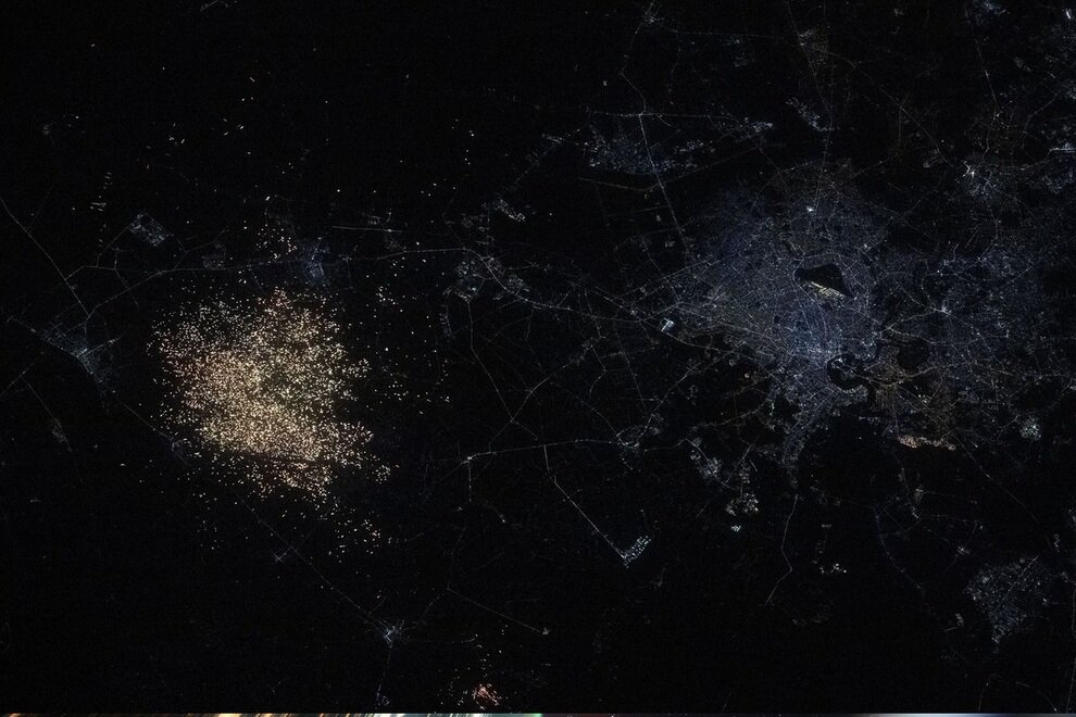 تصاویر جالب شبهای زمین از ایستگاه فضایی بینالمللی | عکس