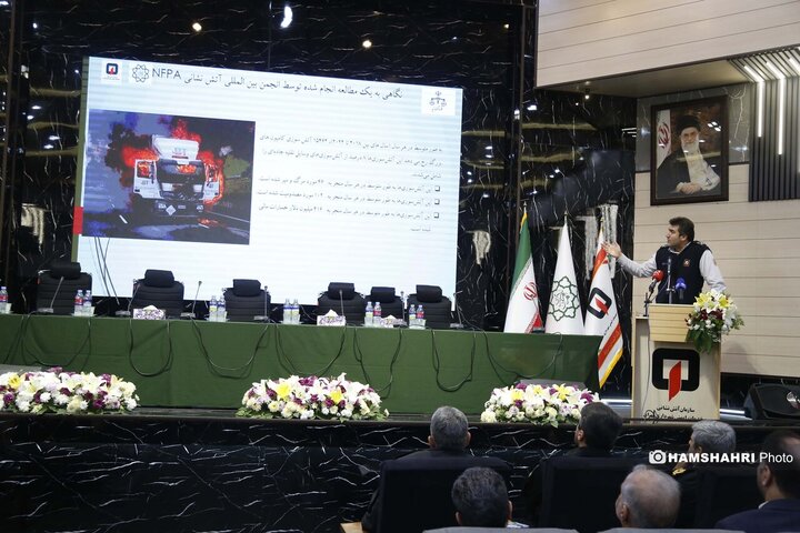 همایش برسی راهکارهای کاهش اتش سوزی خودروها