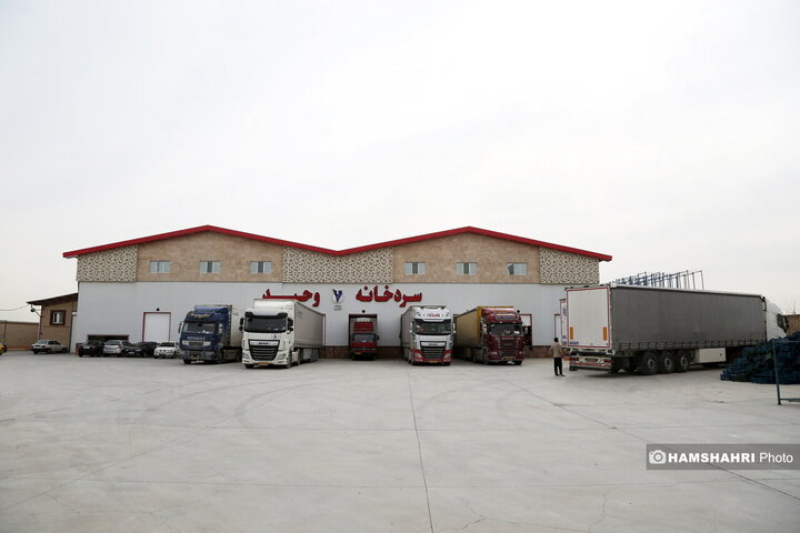 بازدید از سردخانه زنجیره ی تامین میوه های نوروز