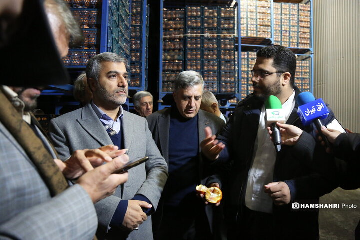 بازدید از سردخانه زنجیره ی تامین میوه های نوروز