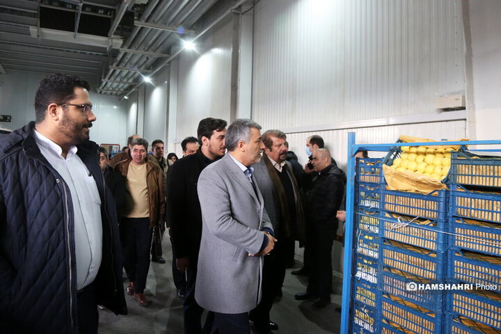 بازدید از سردخانه زنجیره ی تامین میوه های نوروز