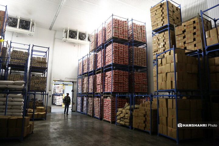 بازدید از سردخانه زنجیره ی تامین میوه های نوروز