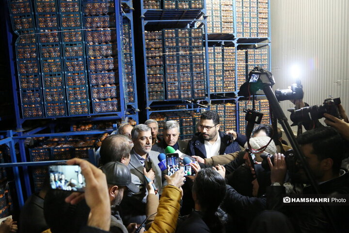 بازدید از سردخانه زنجیره ی تامین میوه های نوروز