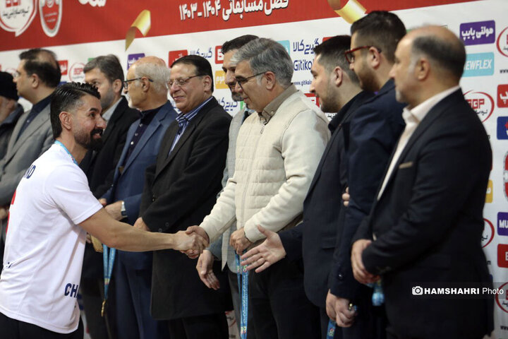 مراسم جشن قهرمانی لیگ برتر فوتسال| گیتی پسند قهرمان شد