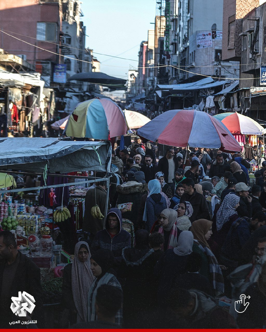 مردم  جنگ زده غزه به استقبال ماه مبارک رمضان رفتند | تصاویر