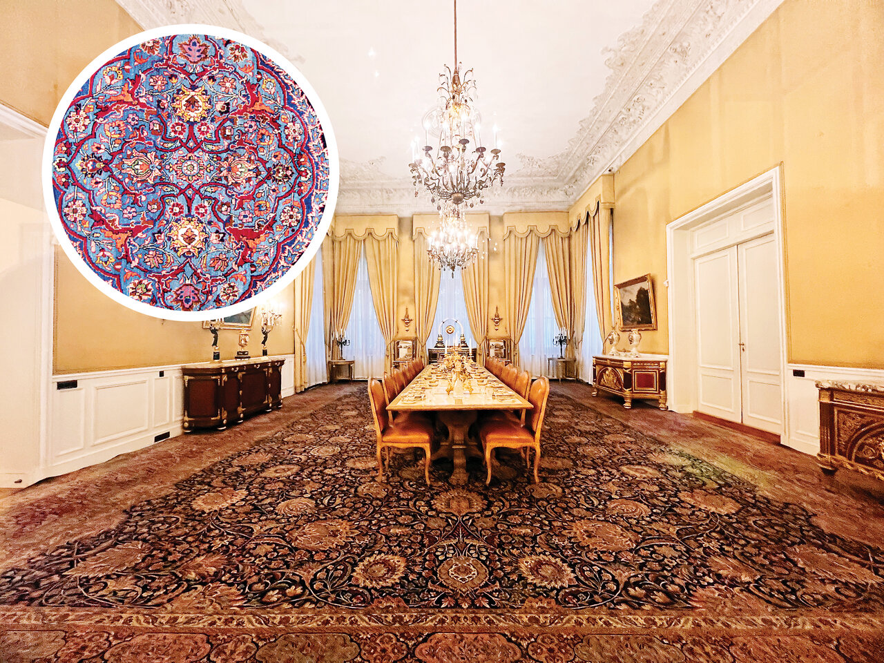 بزرگترین فرش پایتخت را ببینید