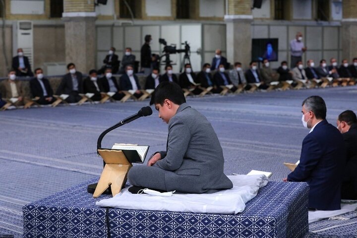 تلاوت قرآن توسط قاری نوجوان در محضر رهبر انقلاب + ویدئو