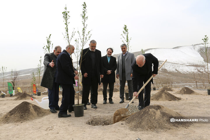 افتتاح کمربند سبز تهران باحضور قالیباف و زاکانی