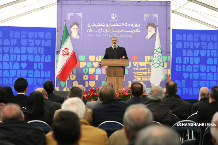 افتتاح کمربند سبز تهران باحضور قالیباف و زاکانی