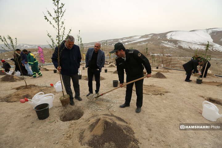 افتتاح کمربند سبز تهران باحضور قالیباف و زاکانی