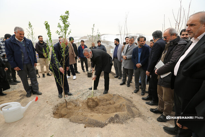 افتتاح کمربند سبز تهران باحضور قالیباف و زاکانی