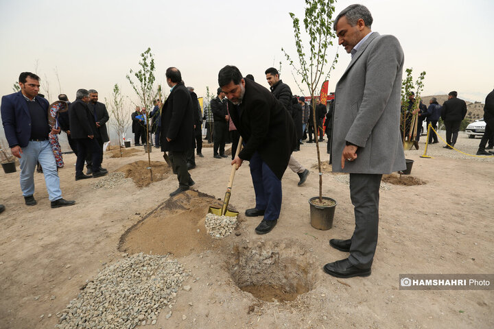 افتتاح کمربند سبز تهران باحضور قالیباف و زاکانی