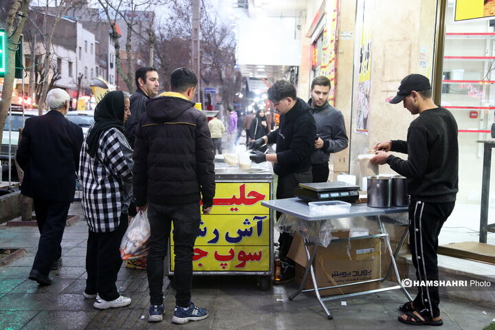 حال و هوای نزدیک به افطار در خیابان شریعتی