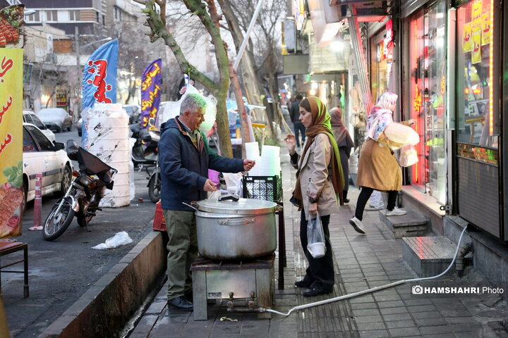 حال و هوای نزدیک به افطار در خیابان شریعتی