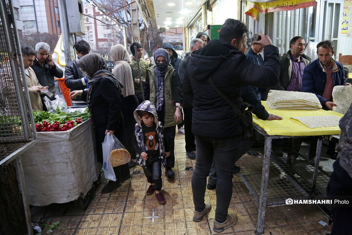 حال و هوای نزدیک به افطار در خیابان شریعتی