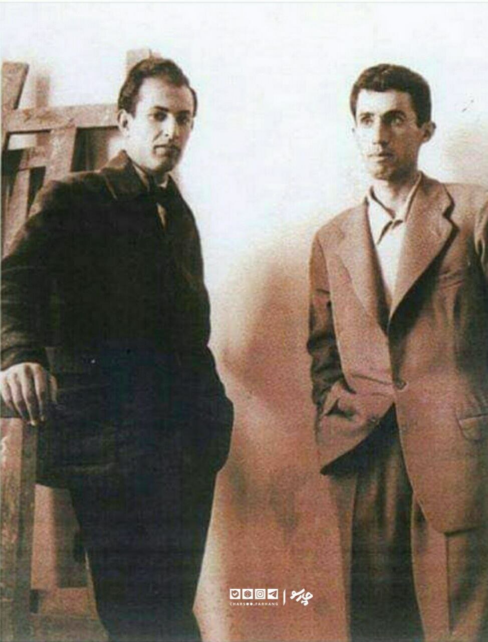 تصویری کمتر دیدهشده از سهراب سپهری در کارگاه نقّاشی