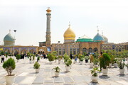 پای سفره هفت سین حضرت عبدالعظیم(ع)