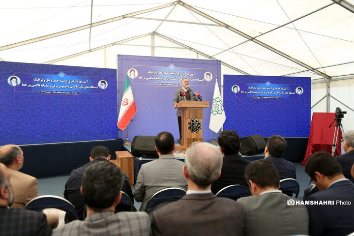 افتتاح بزرگترین ایستگاه شارژ برقی اتوبوس و تاکسی برقی در پایانه بعثت