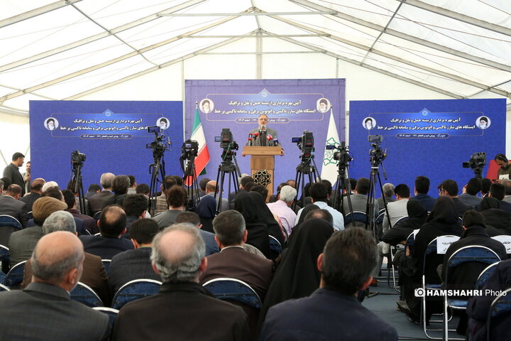 افتتاح بزرگترین ایستگاه شارژ برقی اتوبوس و تاکسی برقی در پایانه بعثت