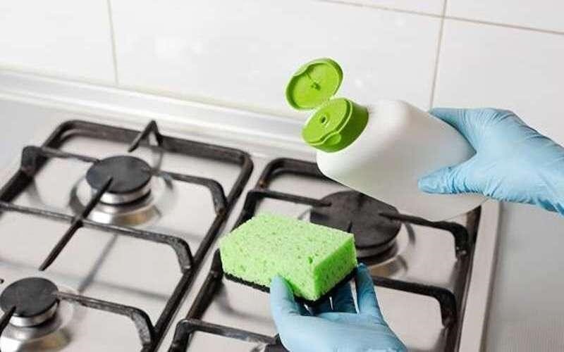 تمیز کردن چدن گاز