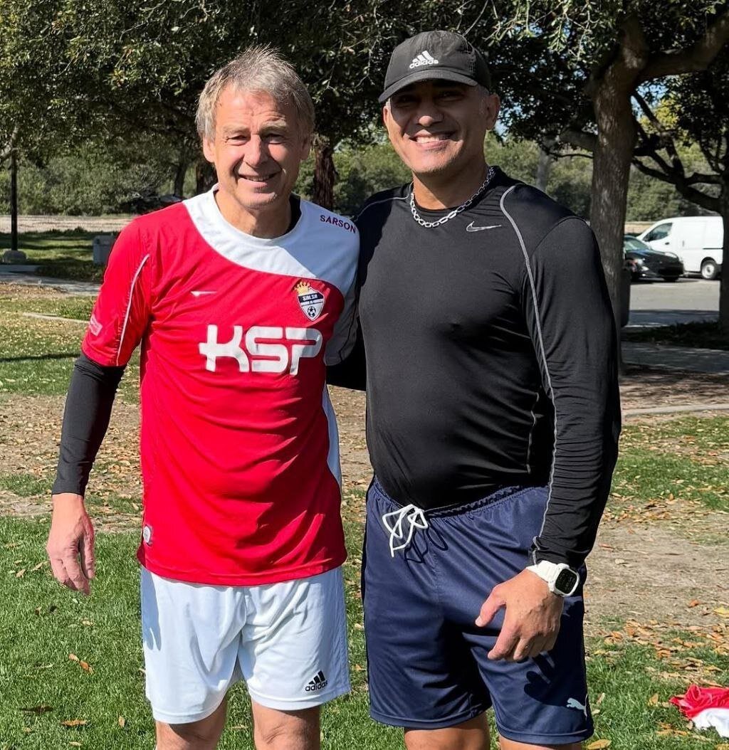 دیدار احمدرضا عابدزاده و یورگن کلینزمن بعد از ۲۷ سال | عکس