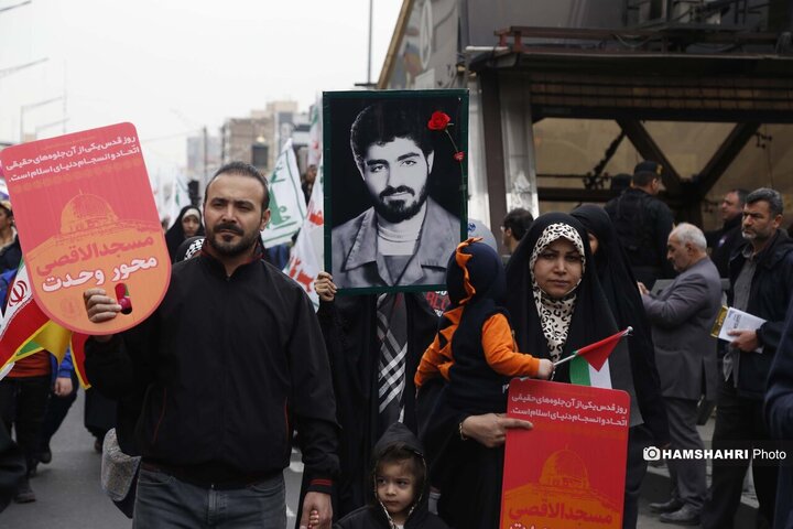 شرکت مردم در مراسم روز قدس