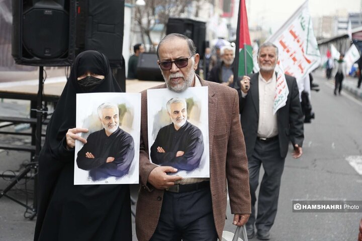 شرکت مردم در مراسم روز قدس