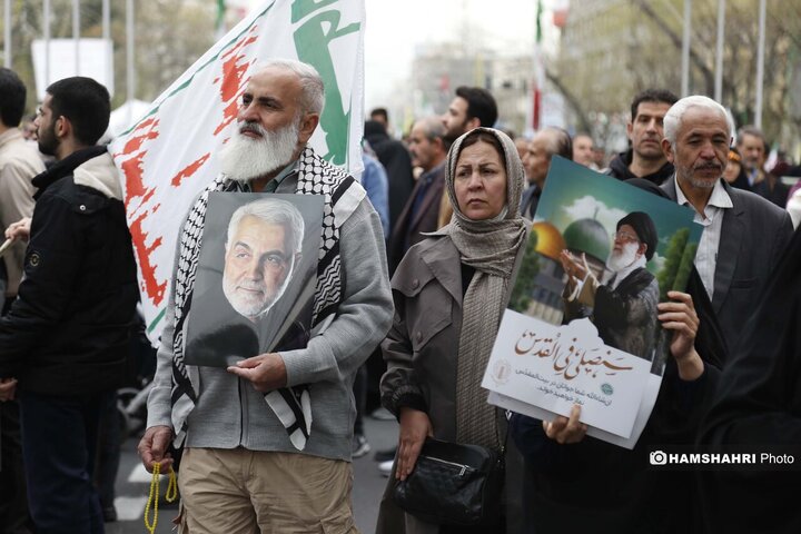 شرکت مردم در مراسم روز قدس