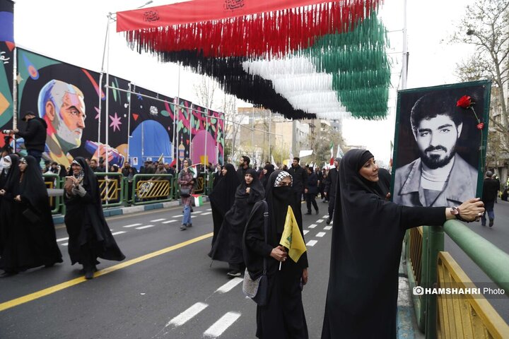 شرکت مردم در مراسم روز قدس