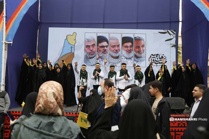 شرکت مردم در مراسم روز قدس