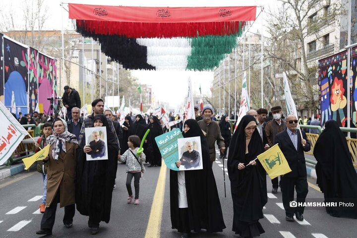 شرکت مردم در مراسم روز قدس