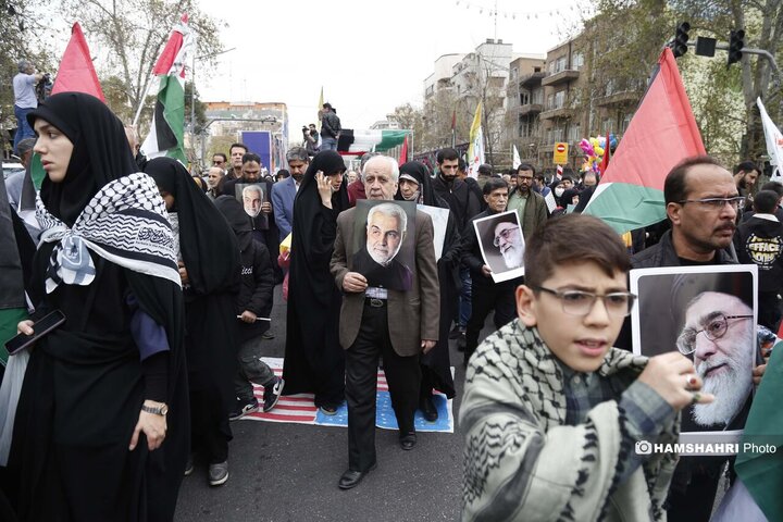 شرکت مردم در مراسم روز قدس