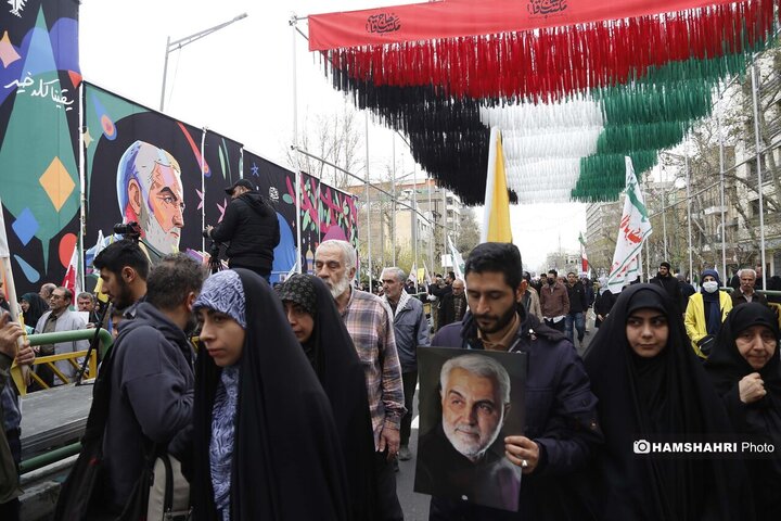 شرکت مردم در مراسم روز قدس