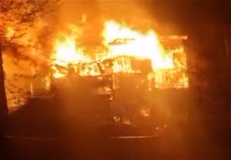 آتشسوزی در بازار امامزاده ابراهیم شفت؛ ۴۵ واحد در آتش سوخت + فیلم و عکس