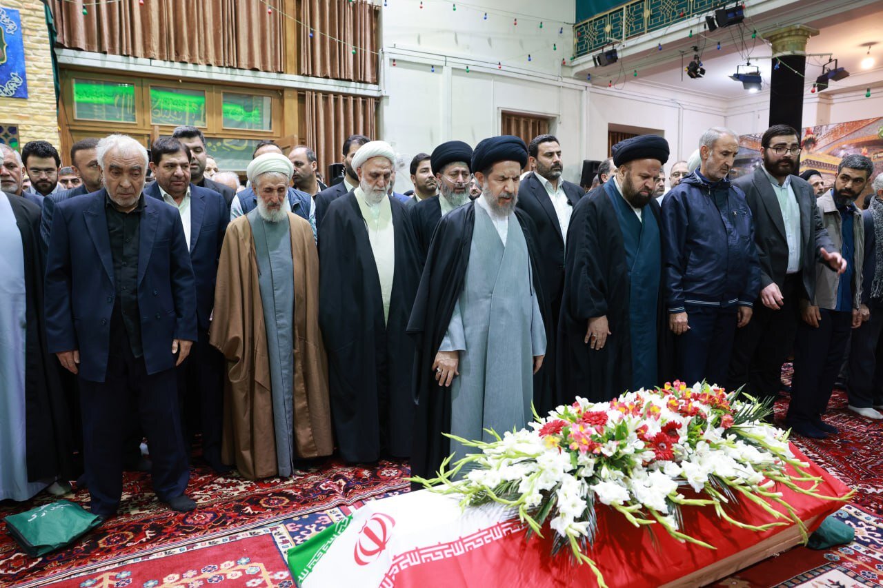 رئیس رقوه قضاییه در مراسم تشییع مرحوم نیری | تصاویر