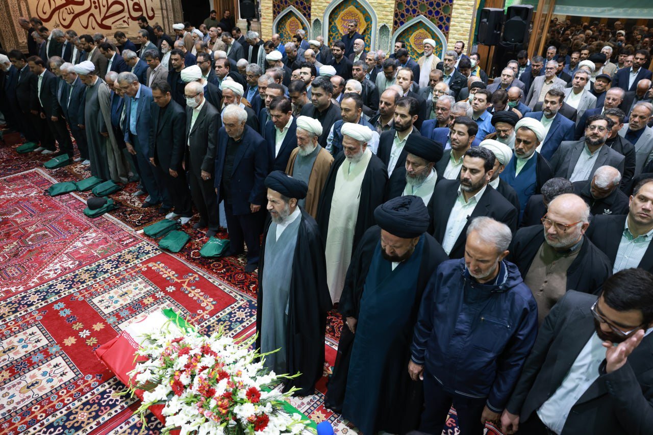 رئیس رقوه قضاییه در مراسم تشییع مرحوم نیری | تصاویر