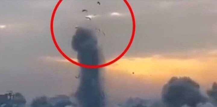 ۱۶+ ؛ صحنه وحشتناک از پرتاب شدن اجساد به آسمان در غزه!