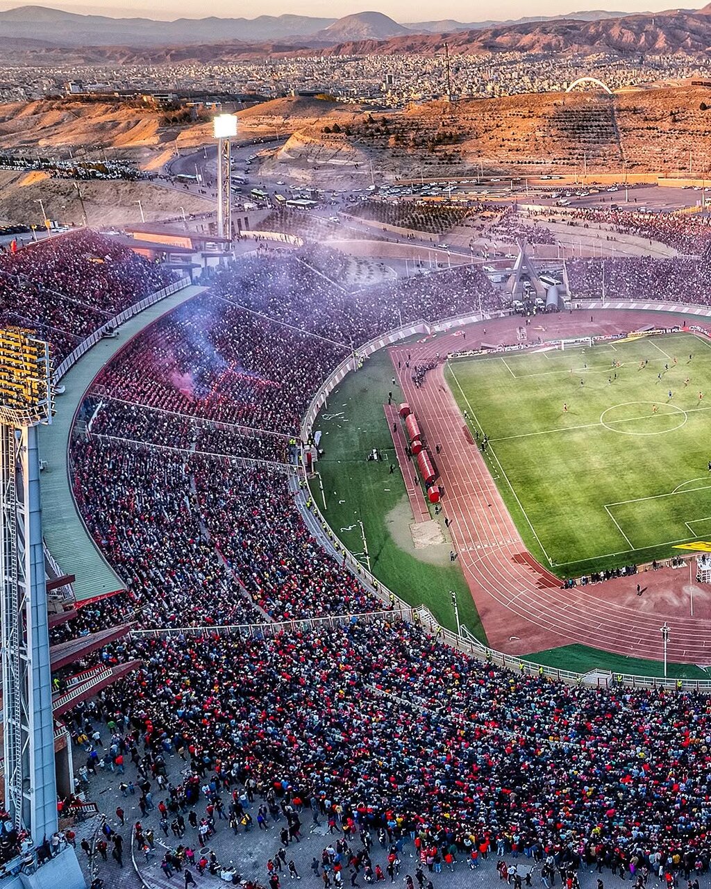 تصاویری از ورزشگاه «یادگارامام تبریز» در صفحات خارجی