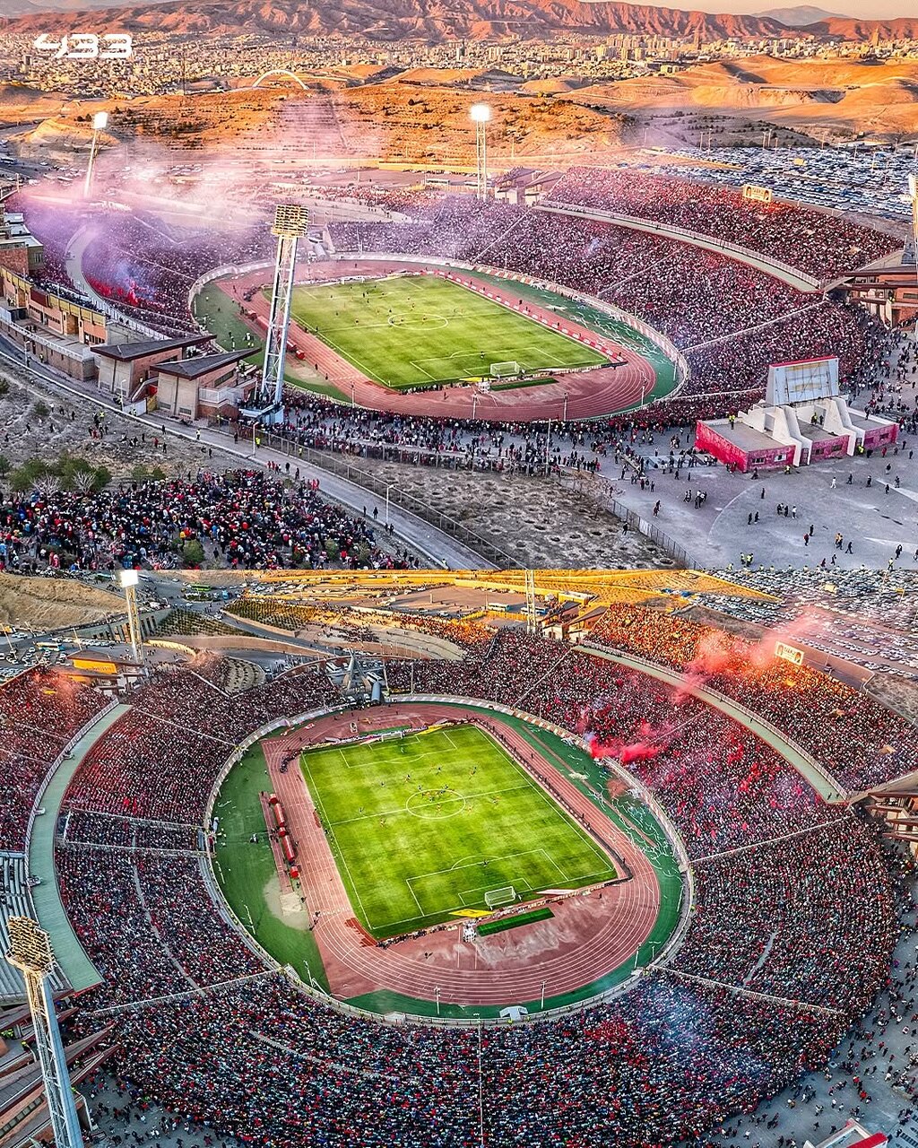 تصاویری از ورزشگاه «یادگارامام تبریز» در صفحات خارجی