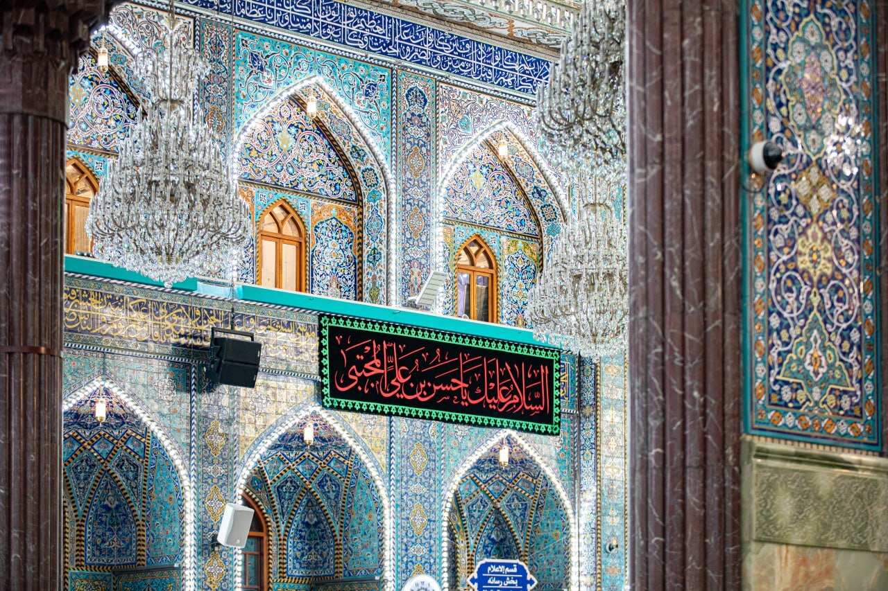 سیاهپوش شدن حرمین مطهر اباعبدالله الحسین (ع) و حضرت عباس (ع) در سالگرد تخریب بقیع | تصاویر