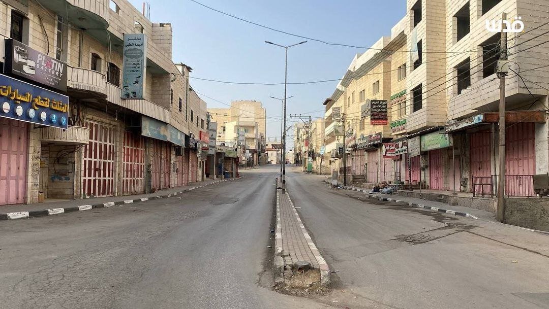 اعتصاب گسترده در کرانه باختری در محکومیت جنگ غزه | تصاویر