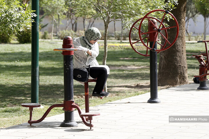 ورزش شهروندان در بوستان قائم
