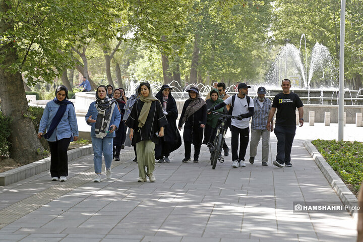 ورزش شهروندان در بوستان قائم