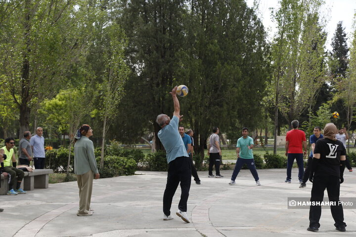 ورزش شهروندان در بوستان قائم