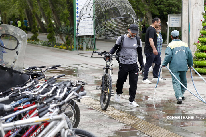 ورزش شهروندان در بوستان قائم