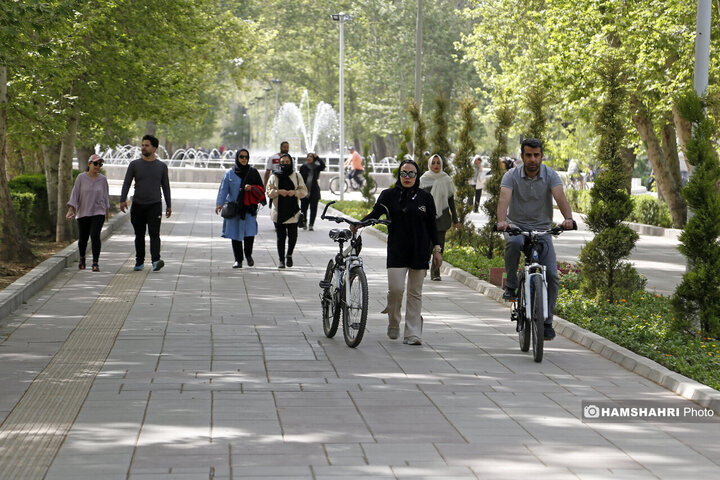 ورزش شهروندان در بوستان قائم