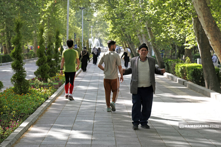 ورزش شهروندان در بوستان قائم
